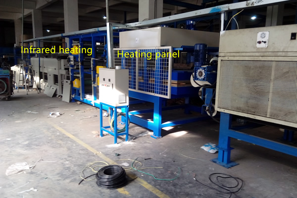 Honeycomb board laminting production line